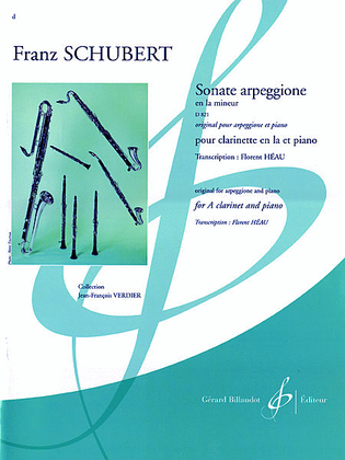 Book cover for Sonate Arpeggione En La Mineur D 821
