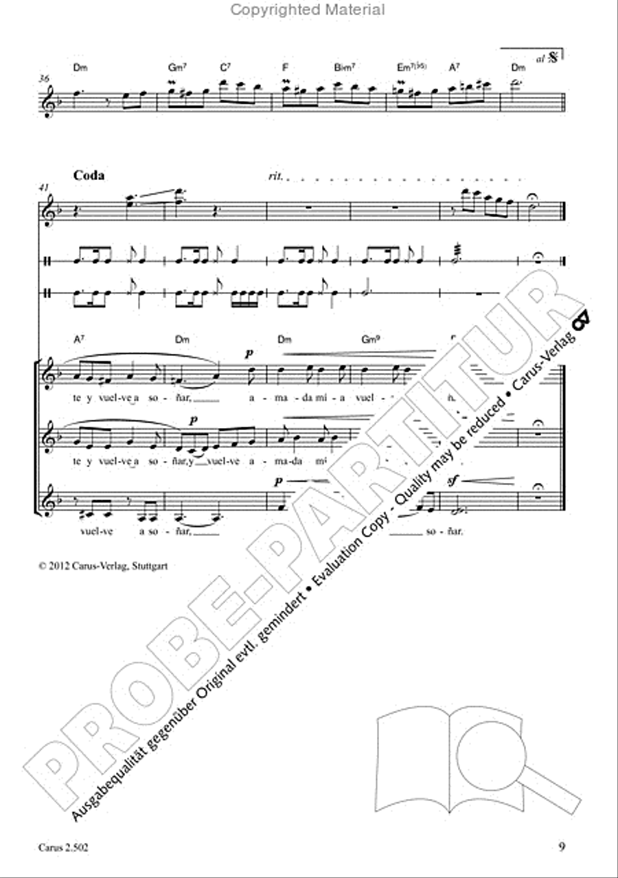 Makumbebe II. Latin American Choral Repertoire. Carmina mundi. Music + CD Choir scores gallery preview page 10