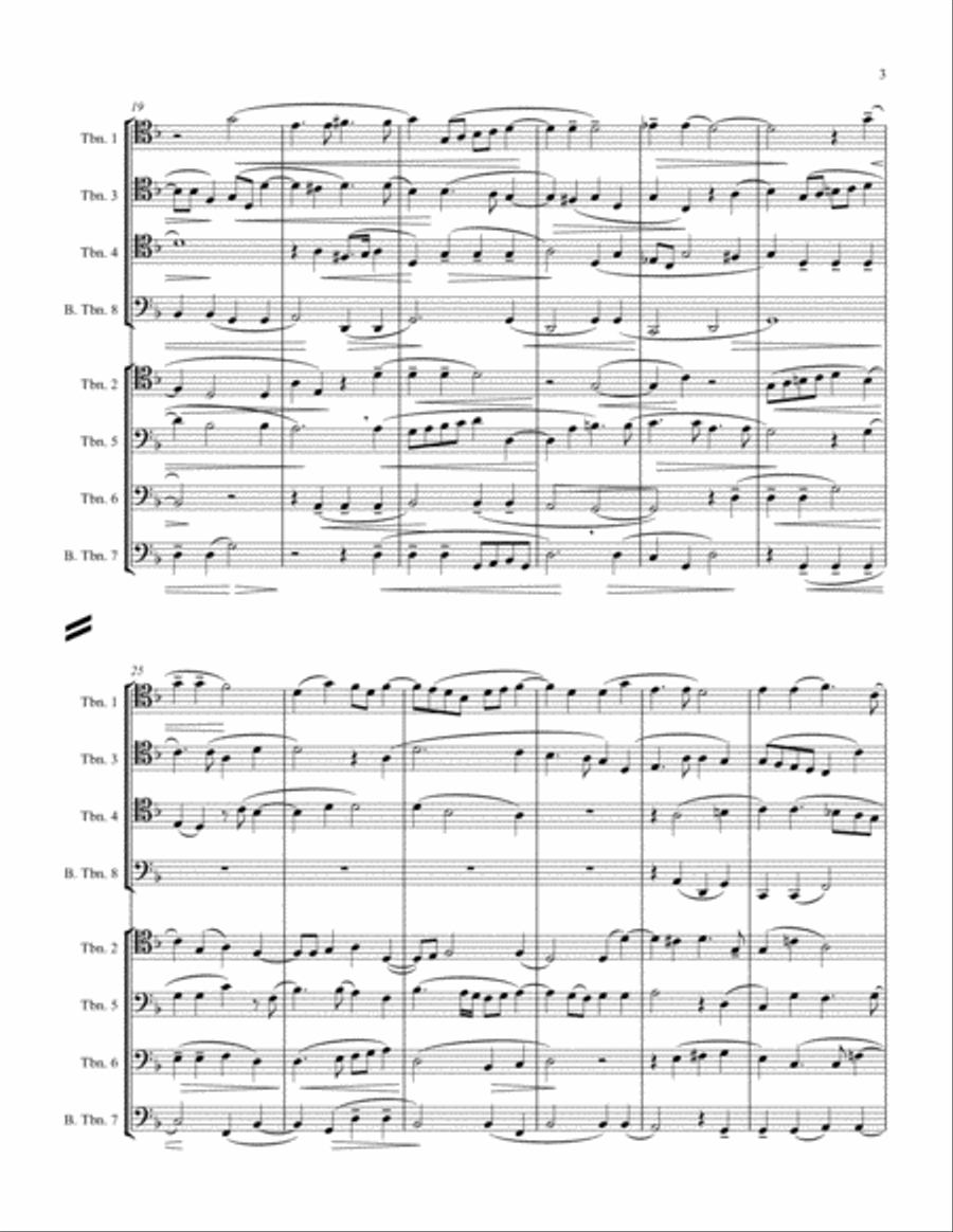Canzon Trigesimaterza per otto tromboni (1608) Brass Ensemble scores gallery preview page 3