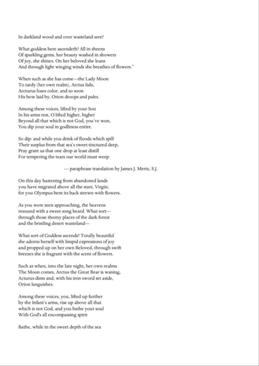 Carson Cooman: Ascensions (2009) for SATB chorus, traverso, baroque violin, viola da gamba, and orga 4-Part scores gallery preview page 3