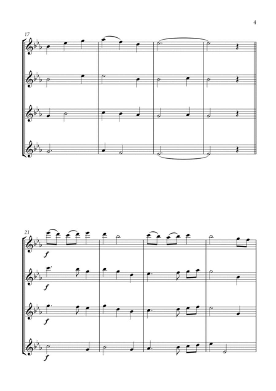 First Light - for Flute Quartet Flute Quartet scores gallery preview page 5