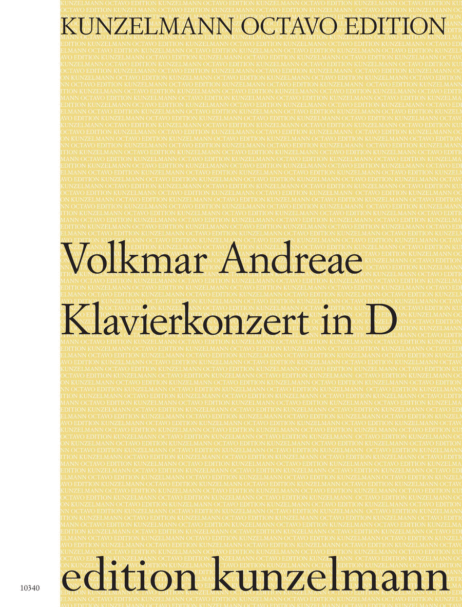 Piano concerto in D Piano concerto in D Orchestra scores gallery preview page 1