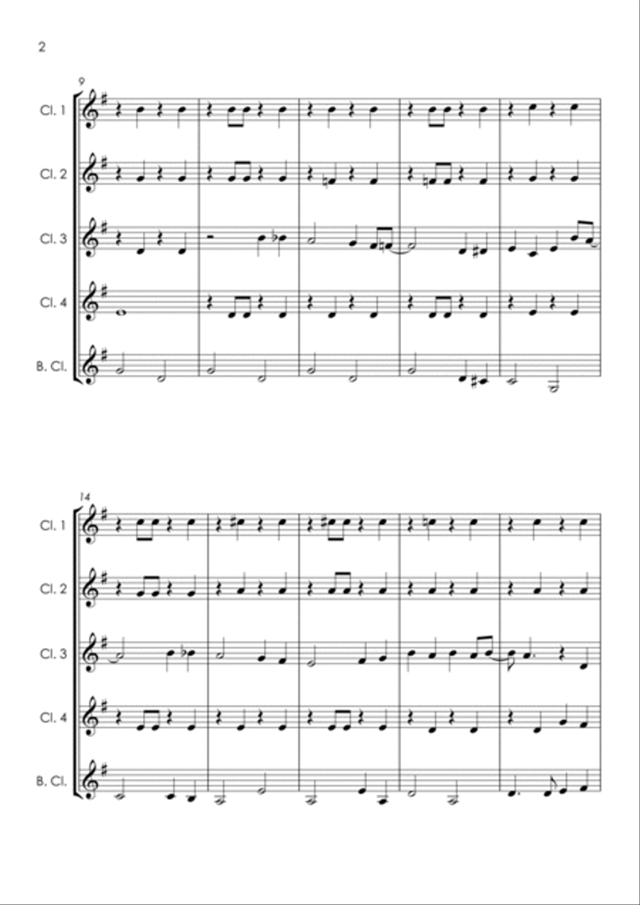 Bring Me Sunshine Bring Me Sunshine Clarinet Quintet scores gallery preview page 6