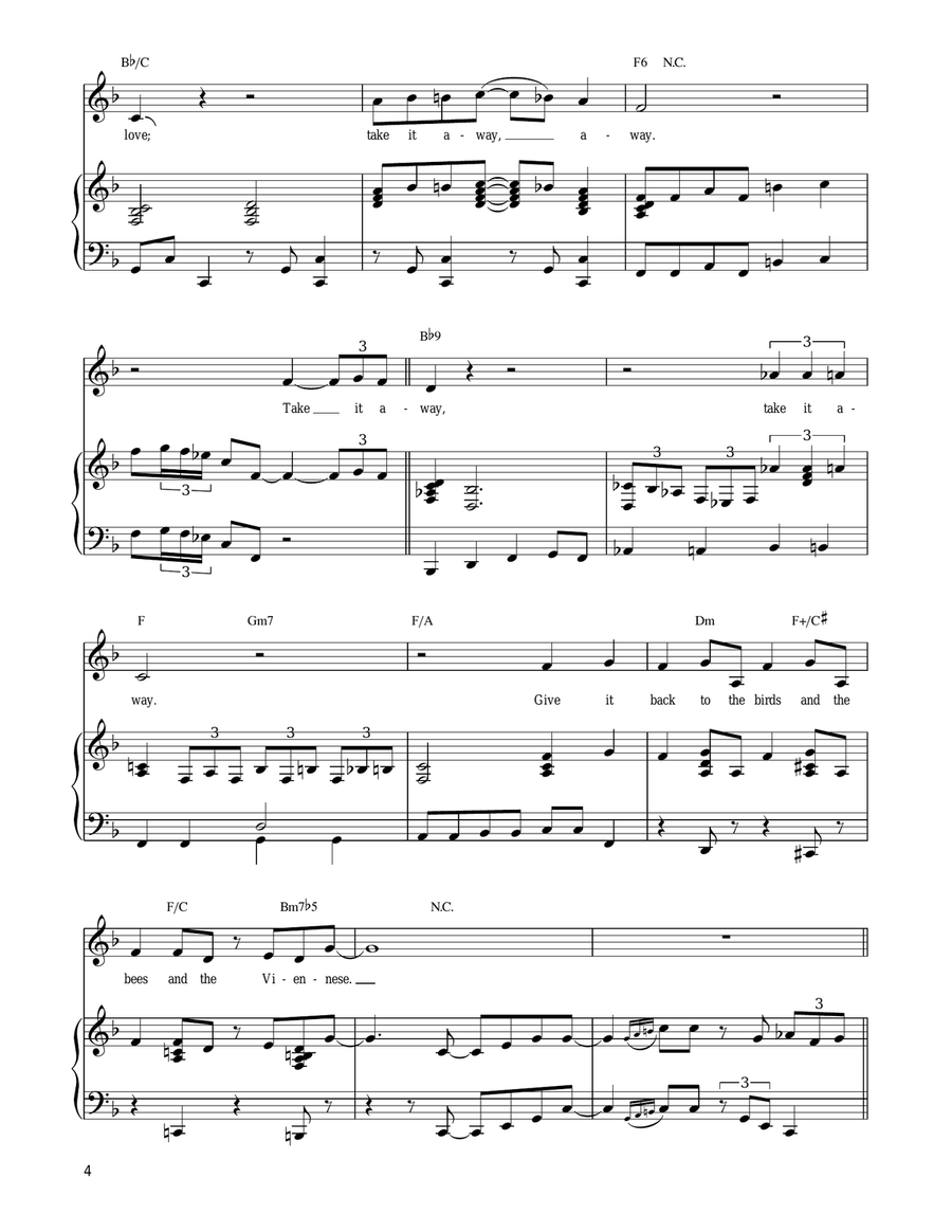 Down With Love Piano, Vocal, Guitar scores gallery preview page 4