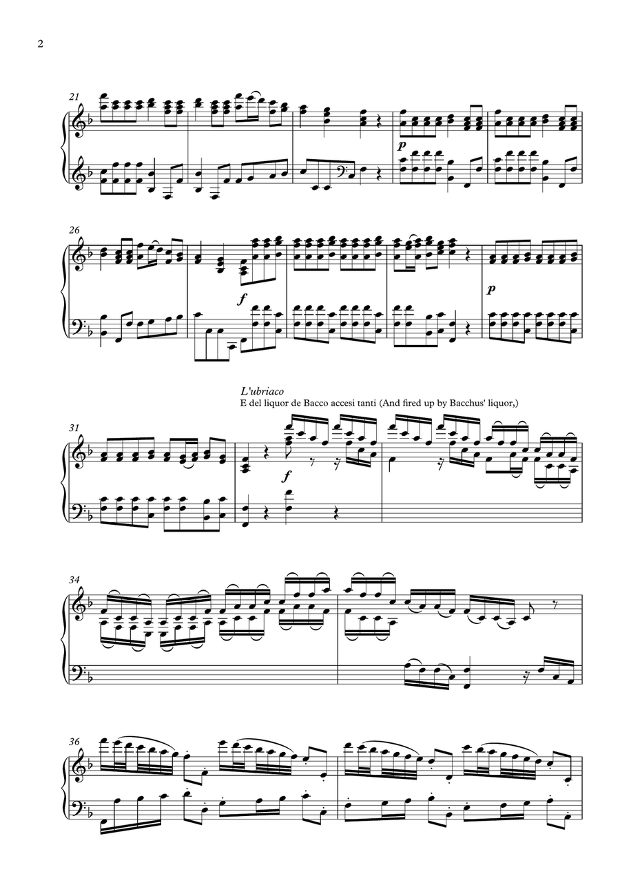 'Autumn' (Complete) from The Four Seasons by Vivaldi for Piano Solo Piano Solo scores gallery preview page 3