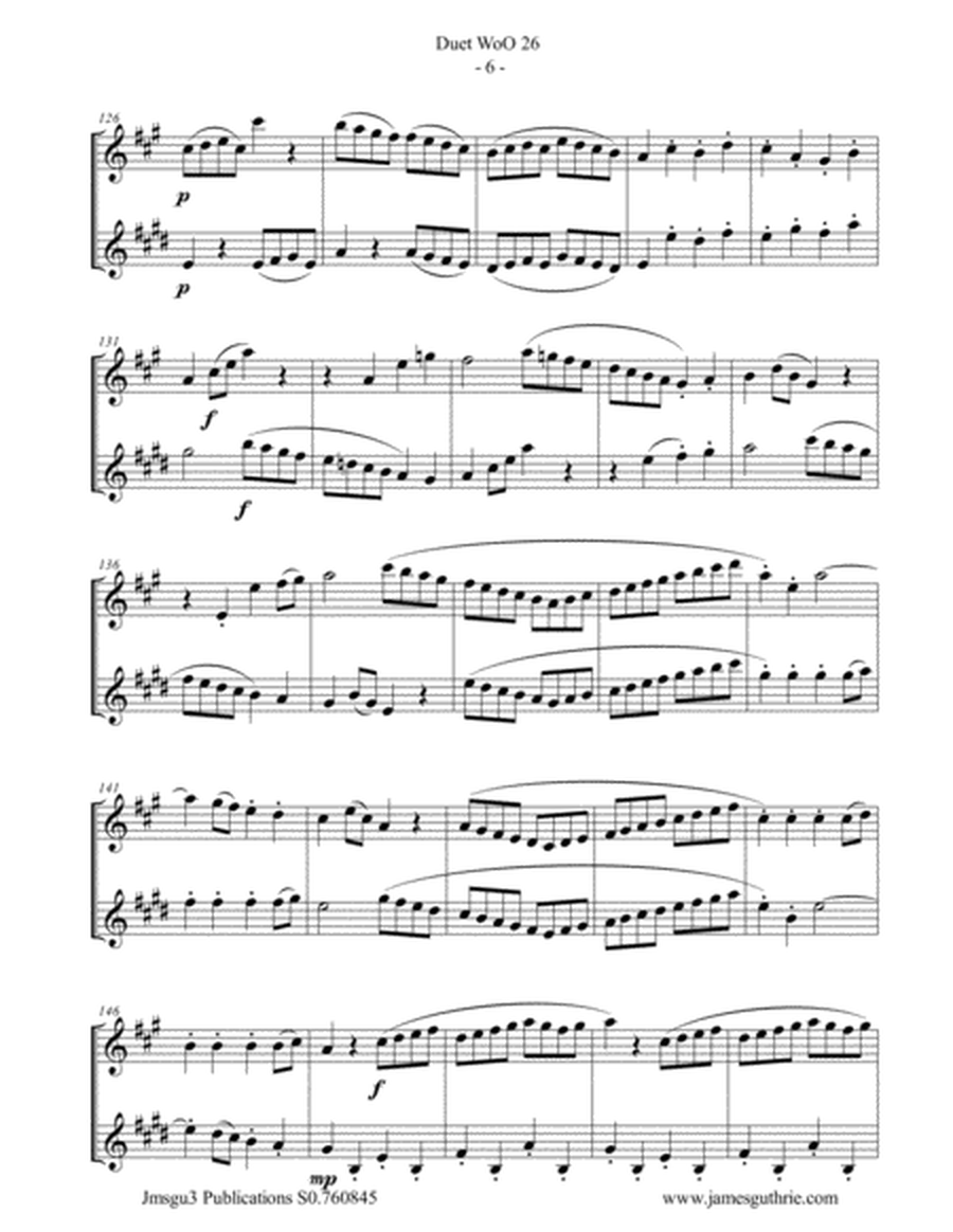 Beethoven: Duet WoO 26 for Oboe & English Horn image number null