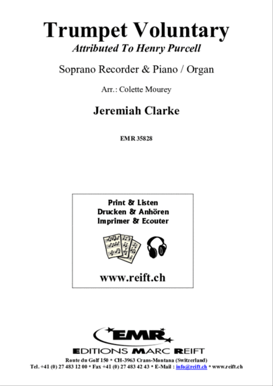 Trumpet Voluntary Soprano Recorder scores gallery preview page 2