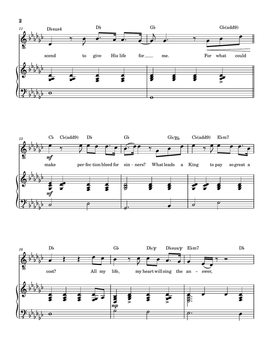 Love Of God Piano, Vocal, Guitar scores gallery preview page 3