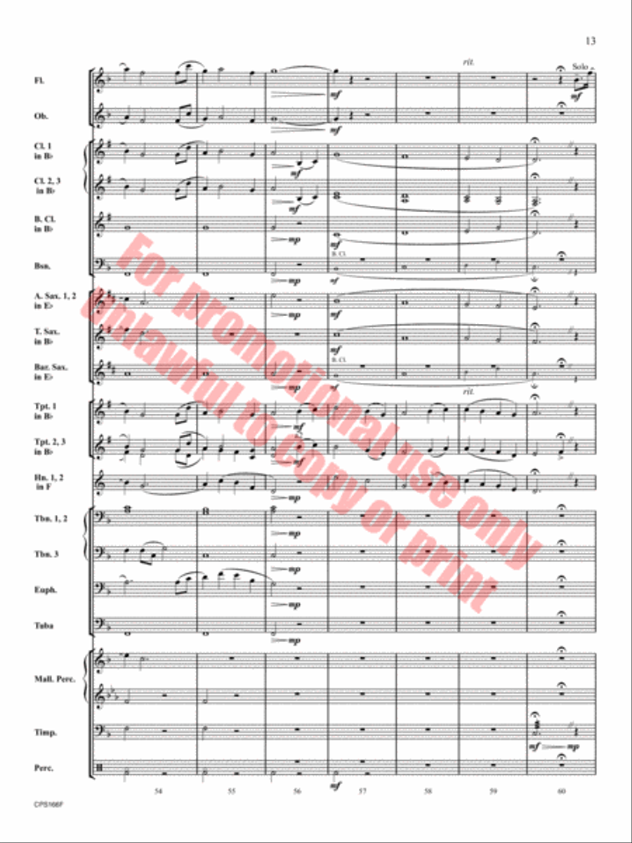 To Be Found Concert Band scores gallery preview page 14