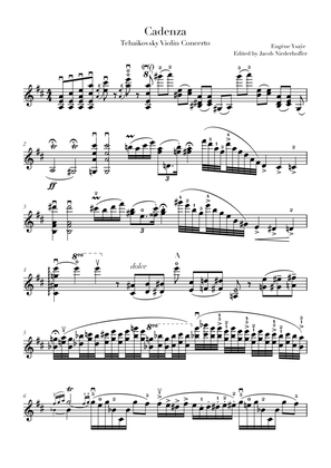 Cadenza to the Tchaikovsky Violin Concerto