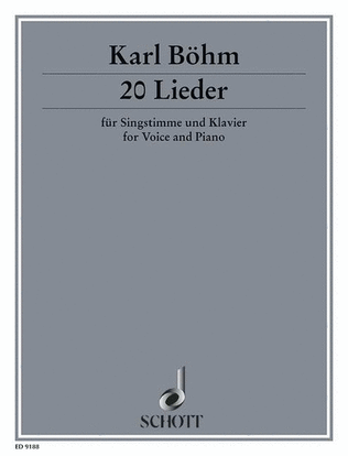 Book cover for Boehm K Lieder,20