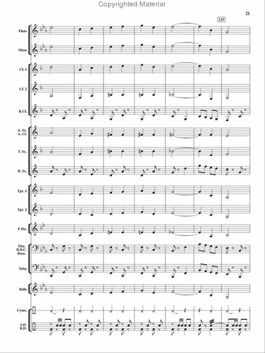 Heroes On Parade Heroes On Parade Concert Band scores gallery preview page 20