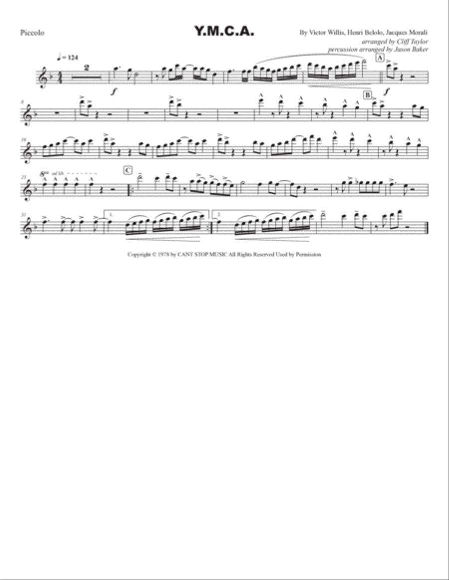 Y.m.c.a. Marching Band scores gallery preview page 4