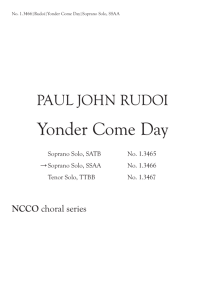 Yonder Come Day (Downloadable)