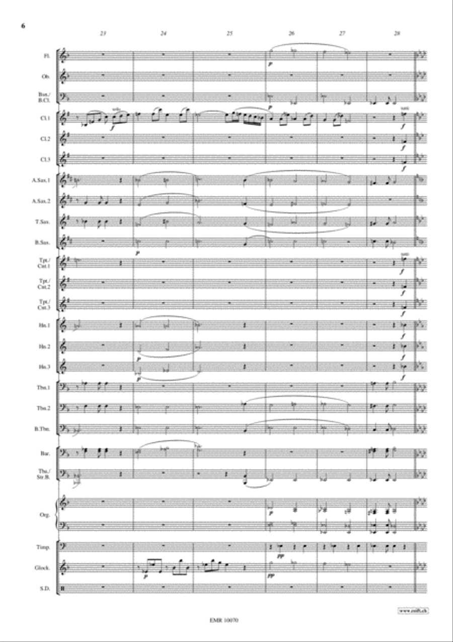 Nun danket alle Gott Concert Band scores gallery preview page 7