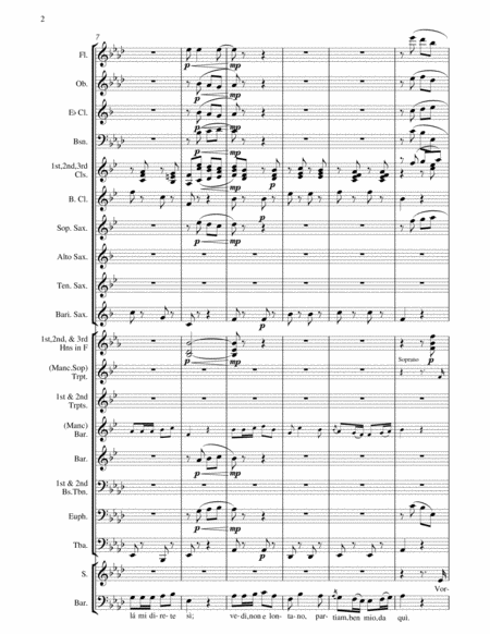 La Ci darem La Mano - From Don Giovanni - W.A.Mozart - For Soprano, Baritone and Concert Band image number null