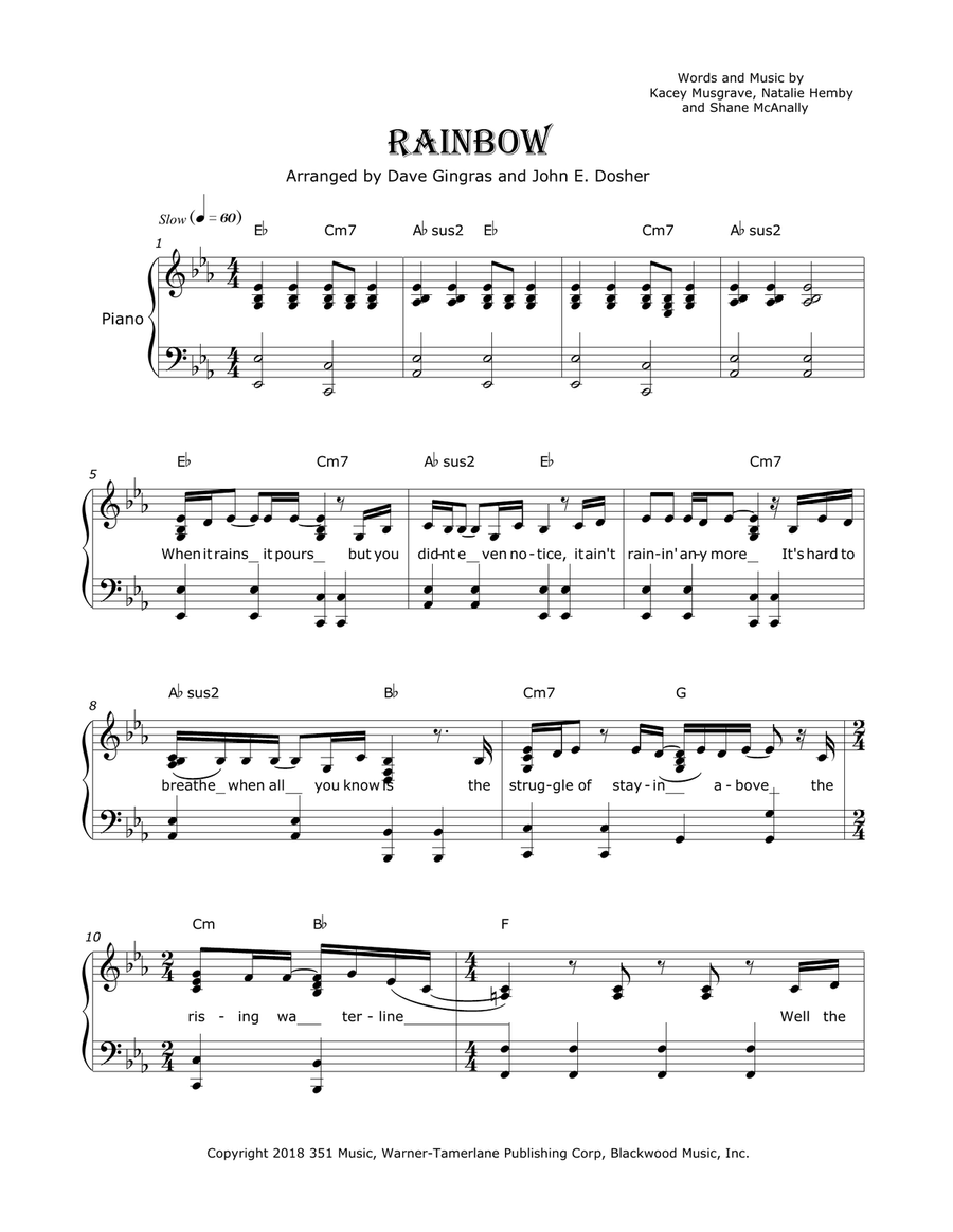 Rainbow Rainbow Voice scores gallery preview page 1