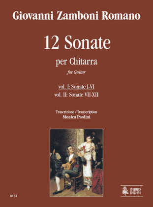 Book cover for 12 Sonatas for Guitar - Vol. 1: Sonatas Nos. 1-6