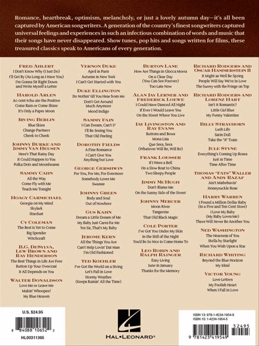 The Great American Songbook – The Composers Piano, Vocal, Guitar scores gallery preview page 6