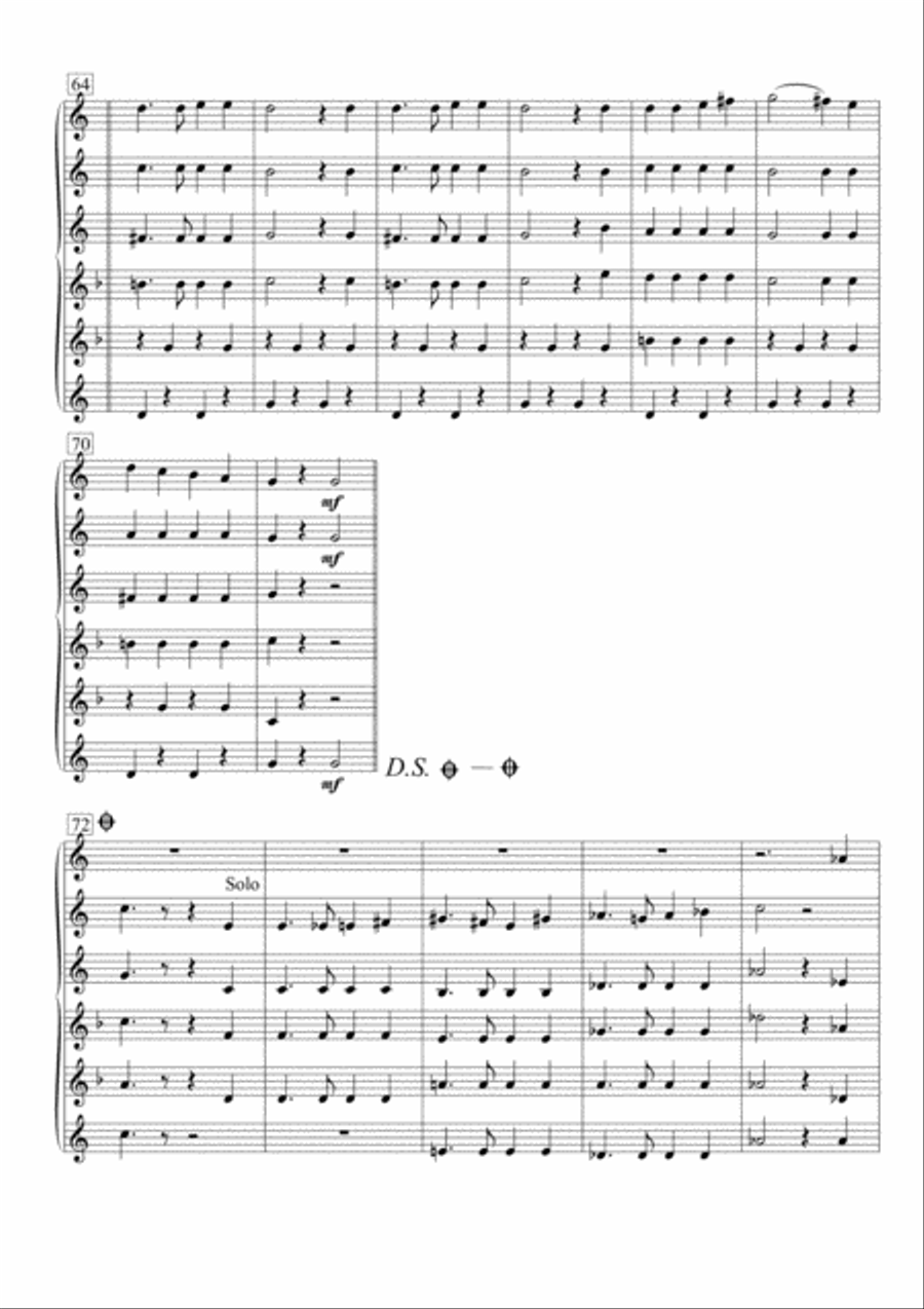 Das Ist Die Liebe Der Matrosen Saxophone Quintet scores gallery preview page 5