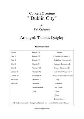 " Dublin City" (Concert Overture)