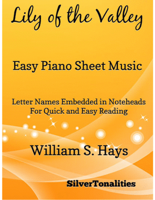 Book cover for Lily of the Valley Easy Piano Sheet Music