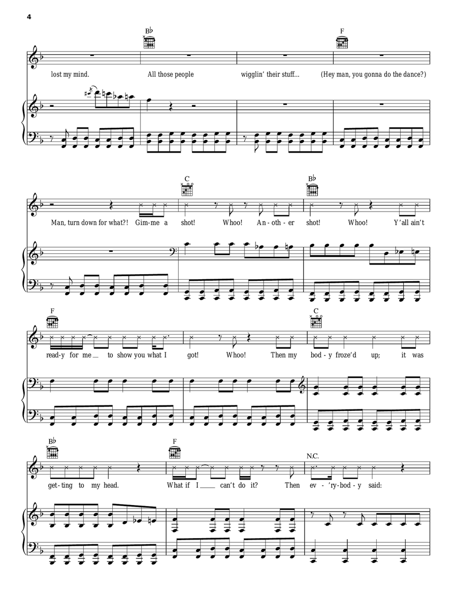 Juicy Wiggle Juicy Wiggle Piano, Vocal, Guitar scores gallery preview page 4