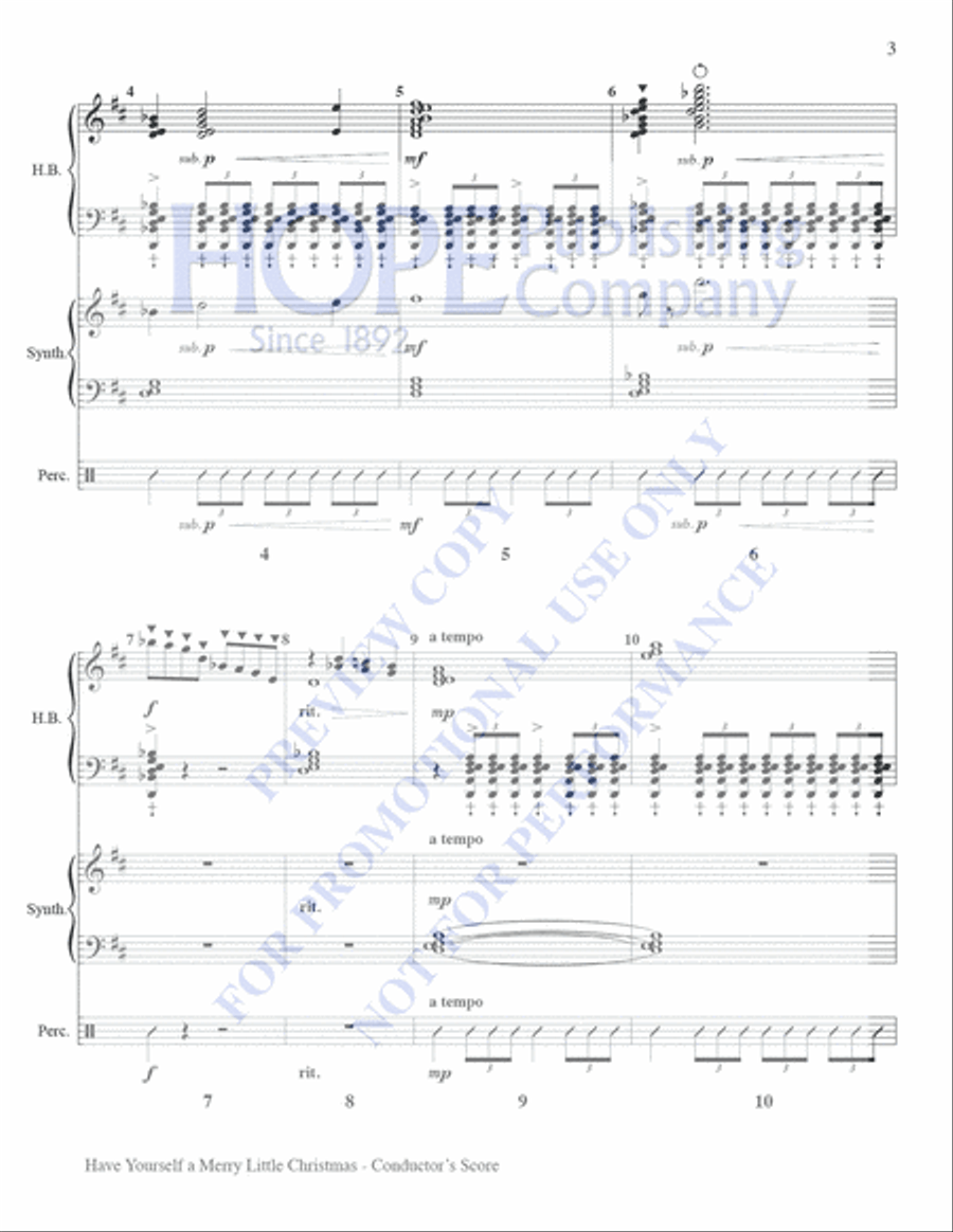 Have Yourself A Merry Little Christmas Set of Parts scores gallery preview page 3