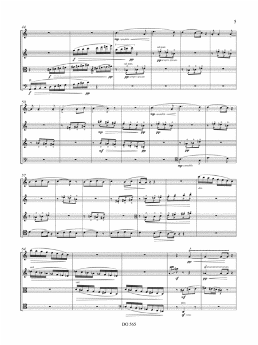Quatuor à cordes no 1 String Quartet scores gallery preview page 5