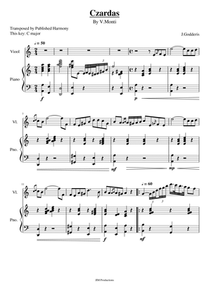 CZARDAS (Vittorio Monti) | Violin or Er-hu with piano accompaniment