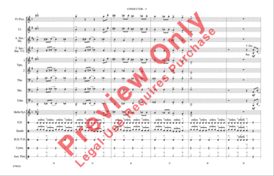 Get Smart Theme Marching Band scores gallery preview page 6