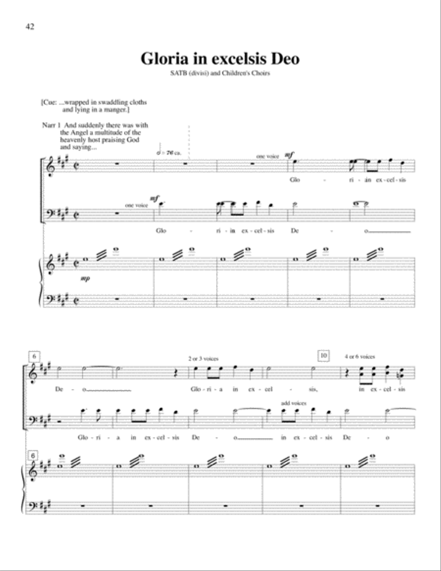 Strange Places (Christmas Pageant) 4-Part scores gallery preview page 12