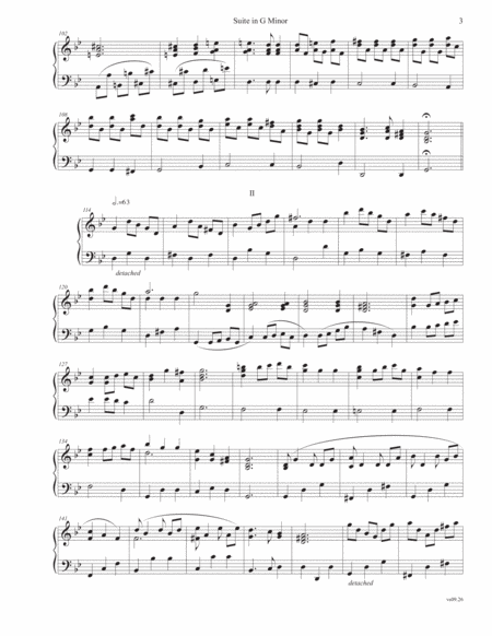 Suite in G Minor Piano Solo - Digital Sheet Music