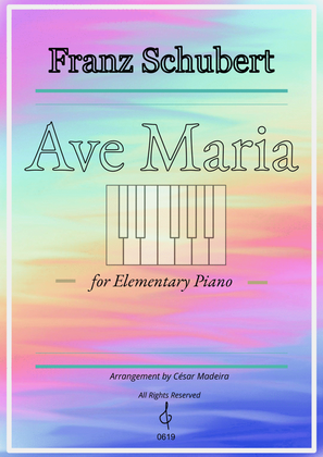 Ave Maria by Schubert - Elementary Piano (Full Score)