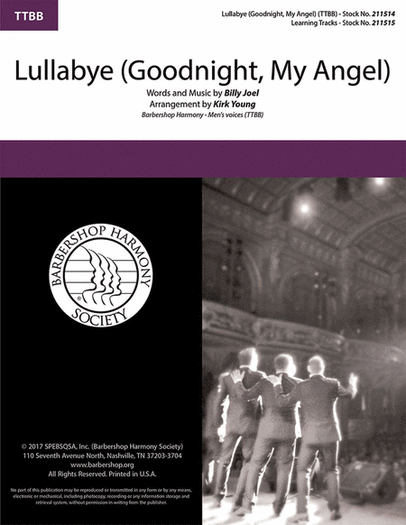 Billy Joel : Lullaby (Goodnight My Angel) (TTBB A Cappella)