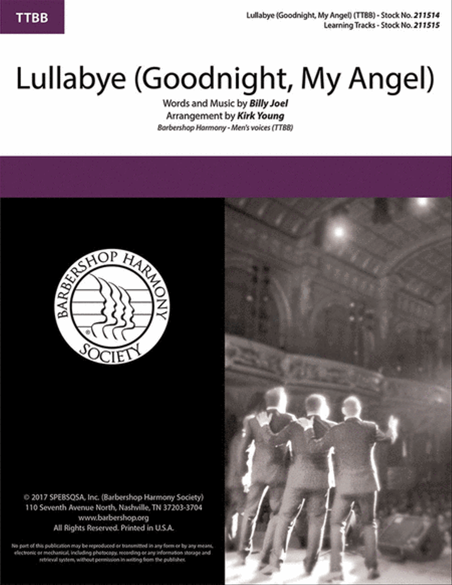 Lullabye (Goodnight, My Angel) TTBB scores gallery preview page 1