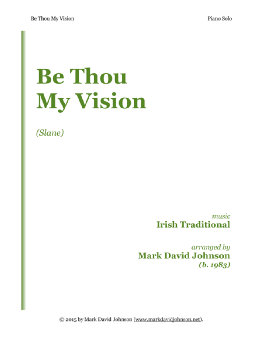 Be Thou My Vision Be Thou My Vision Piano Solo scores gallery preview page 1