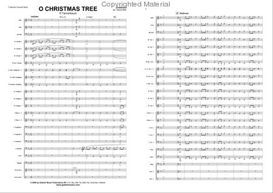 O Christmas Tree Concert Band scores gallery preview page 2