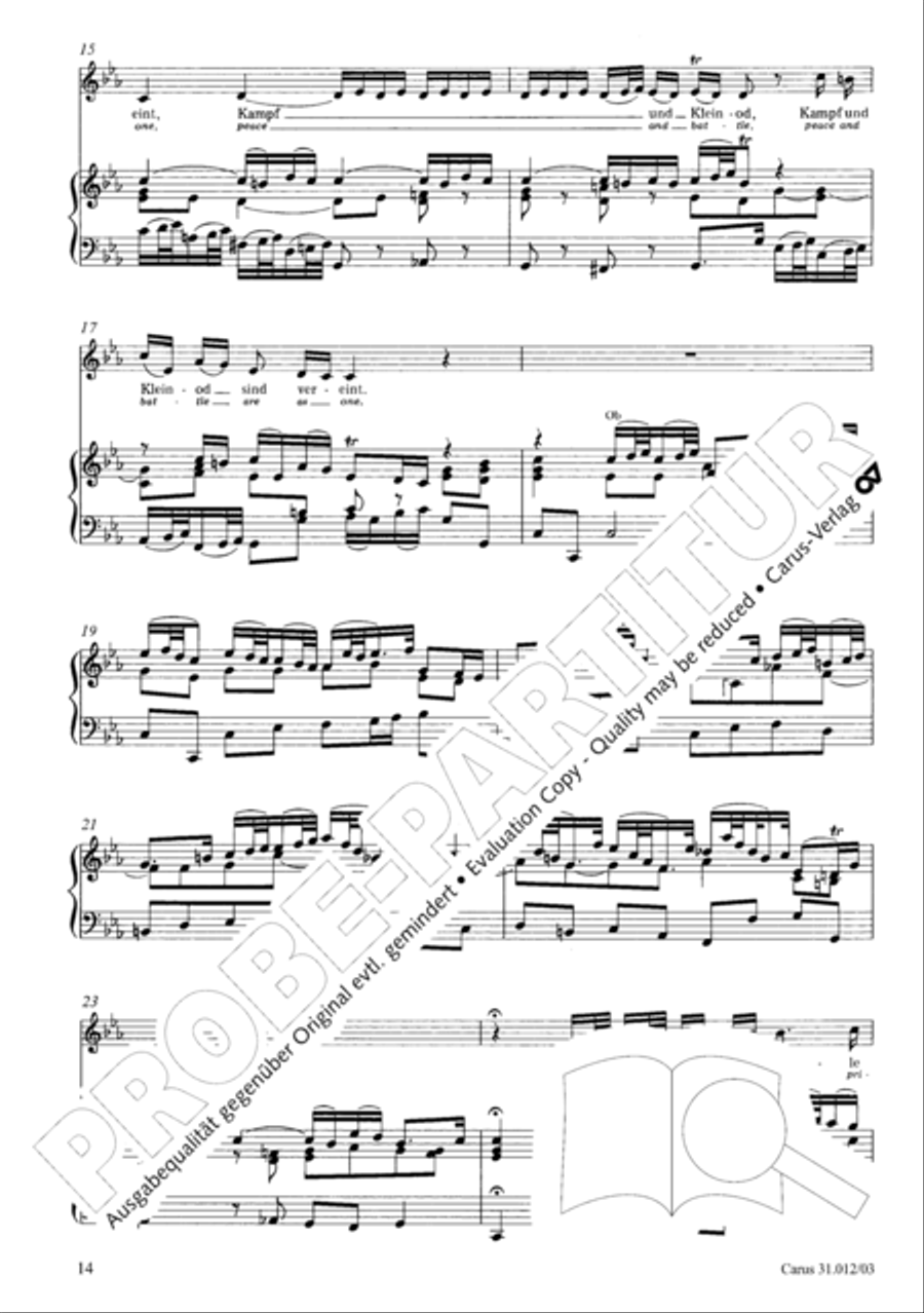 Weeping, crying, sorrow, sighing (Weinen, Klagen, Sorgen, Zagen) ATB scores gallery preview page 15