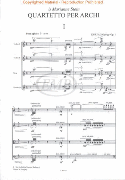 String Quartet, Op. 1 image number null