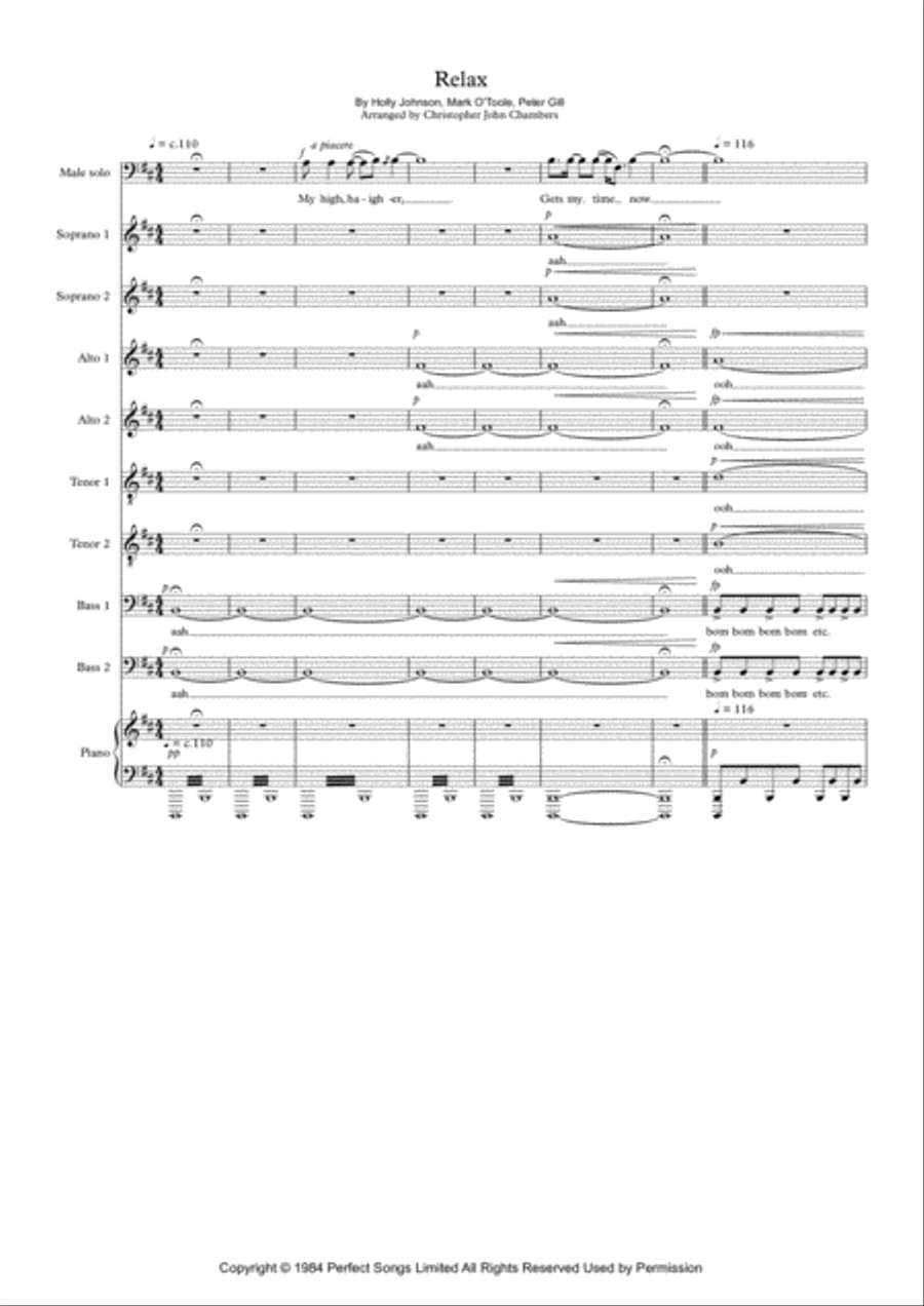 Relax 4-Part scores gallery preview page 1