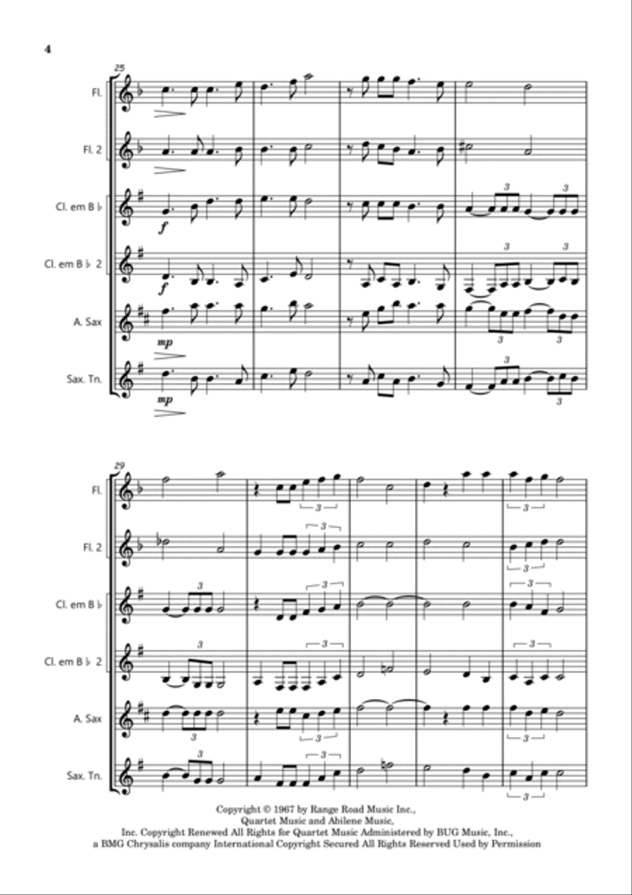What A Wonderful World Clarinet scores gallery preview page 4
