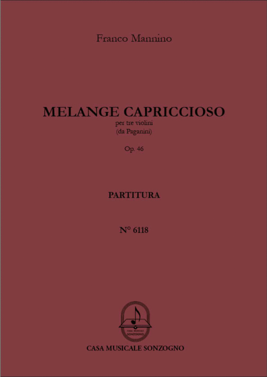 Mélange capriccioso op. 46 Violin scores gallery preview page 1