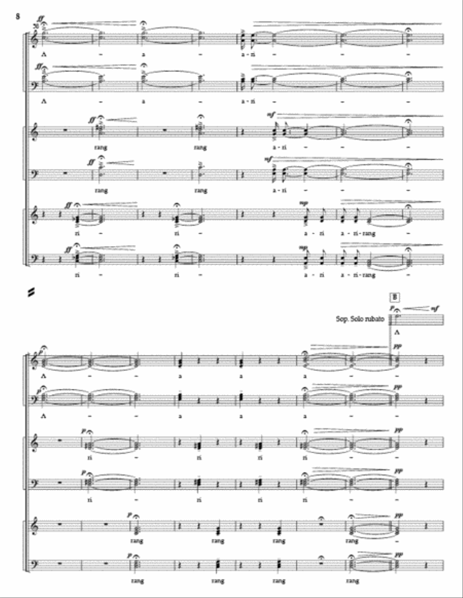 Me-Na-Ri Me-Na-Ri 4-Part scores gallery preview page 7