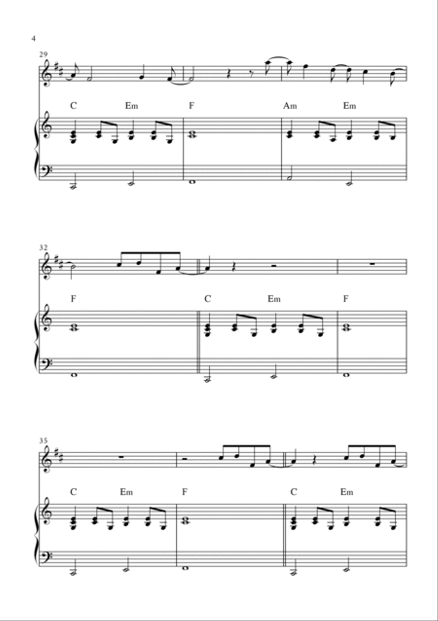 What Was I Made For? B-Flat Trumpet scores gallery preview page 4