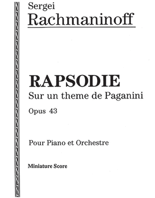 Book cover for Rhapsodie, Op. 43