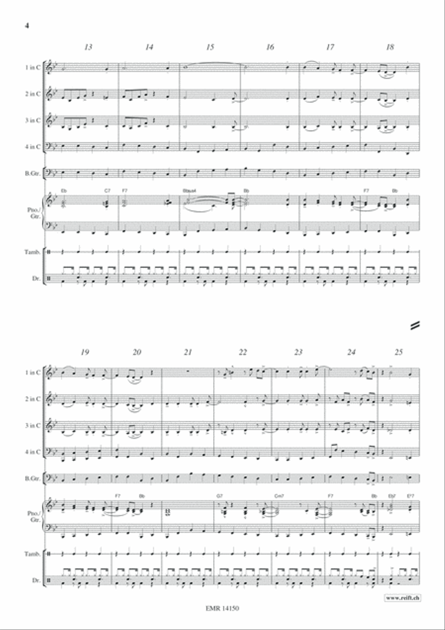 Joyful Christmas Woodwind Quartet scores gallery preview page 5