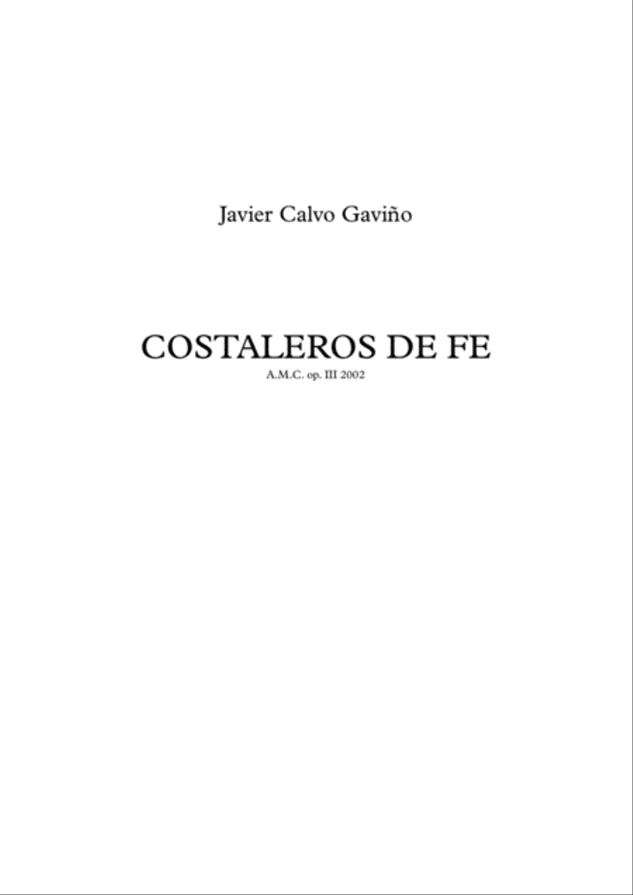 Costaleros de fe Brass Ensemble scores gallery preview page 1