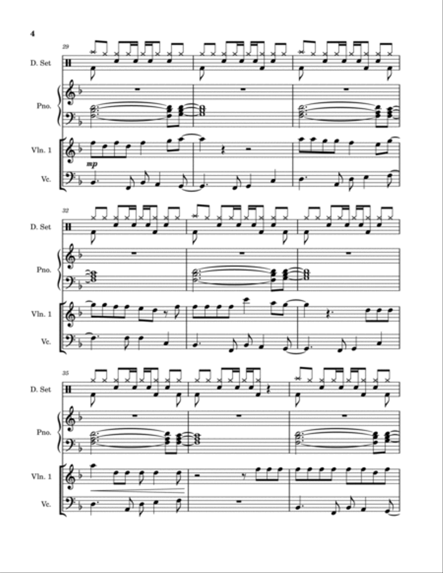 I Ain't Worried Piano Trio scores gallery preview page 4