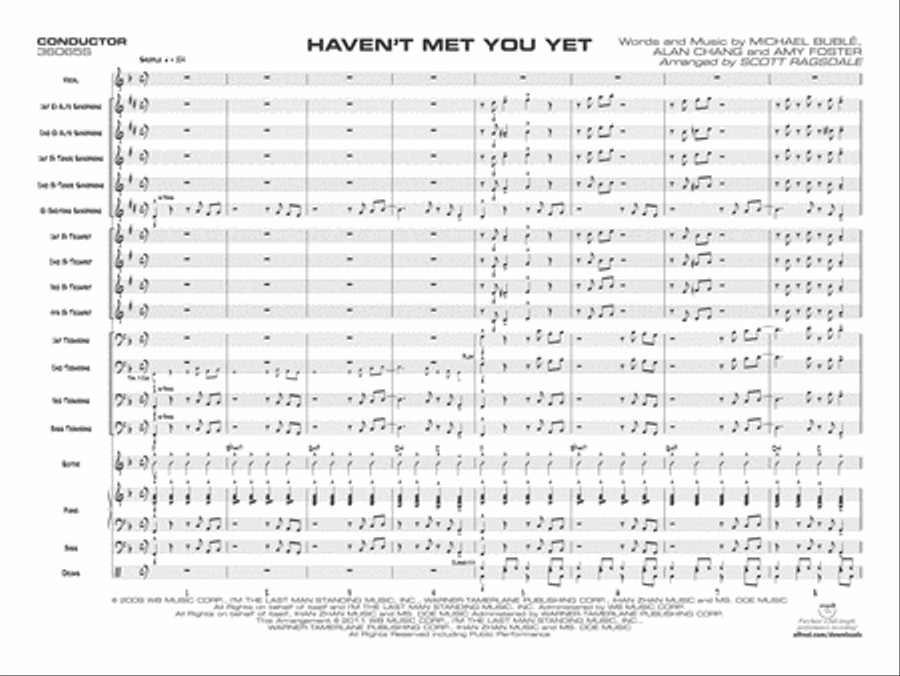 Haven't Met You Yet Jazz Ensemble scores gallery preview page 17